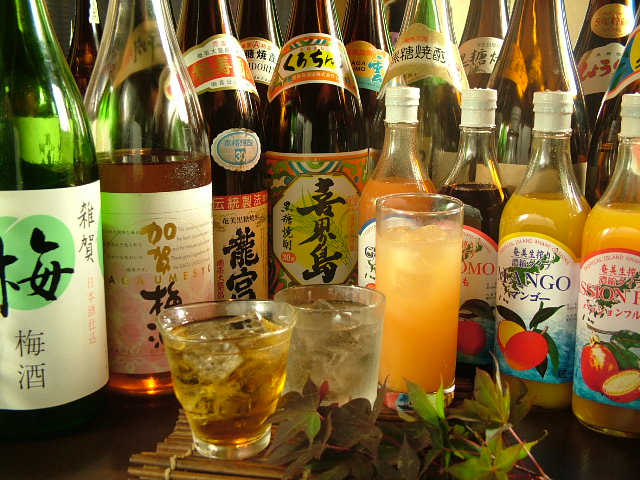 全部飲み放題♪地焼酎１１２種・梅酒・カクテル・奄美トロピカル酎ハイなどなど・・・