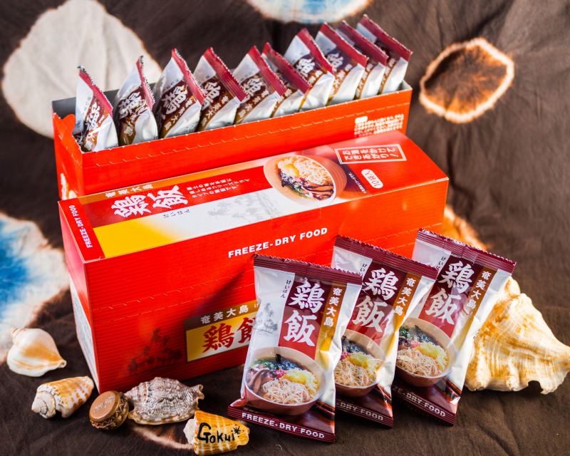 フリーズドライの鶏飯も販売してますよ。